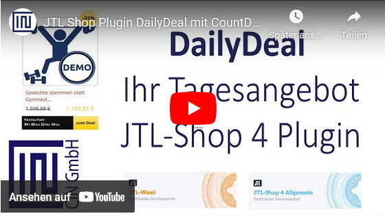 DailyDeal-Tagesangebot Plugin JTL-Shop für Shop4