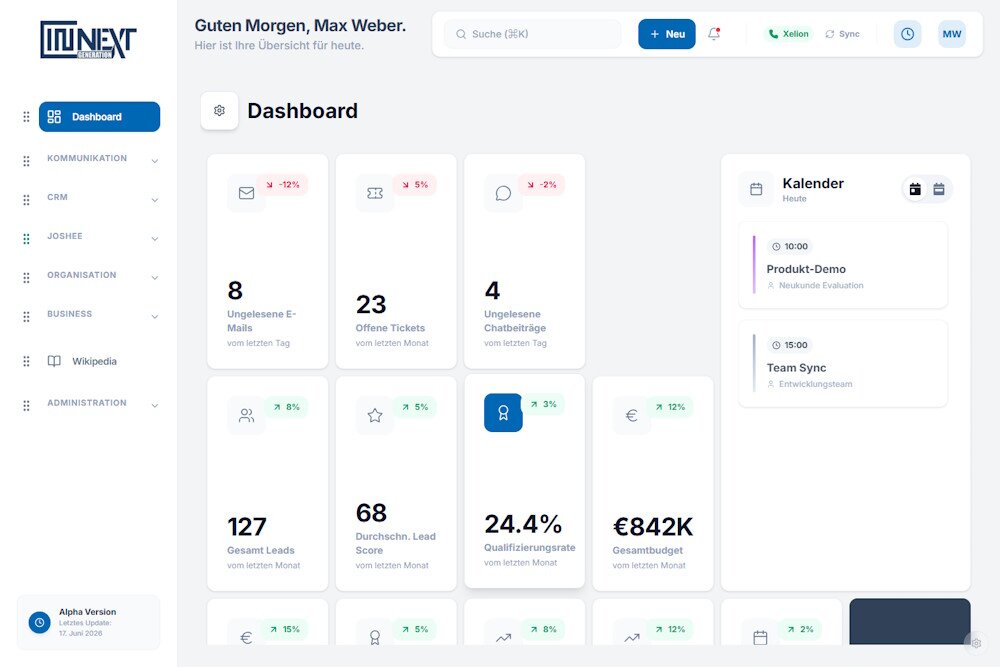 CINNext Dashboard