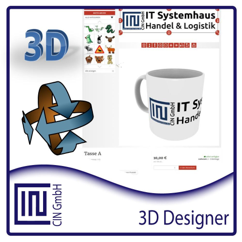 3D Designer - Artikel selbst gestalten
