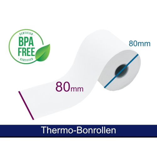 Thermorolle - 80 80 25 (B/D(max.)/K) weiß, 72m, 55g  50 Rollen/VPE