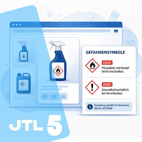 Gefahrensymbole Plugin für JTL Shop 5 Auswahl
