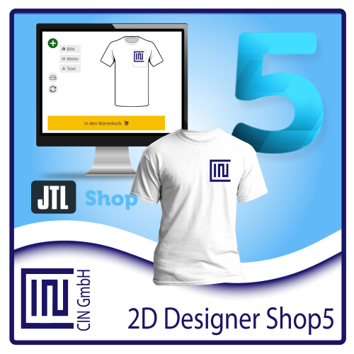 2D Designer - Artikel selbst gestalten JTL-Shop5 Auswahl