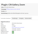 Bildergalerie mit Lupe - Gallery Zoom Plugin