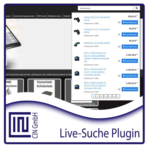 Live-Suche Plugin f&uuml;r JTL-Shop 4 (Ajax-Suche)