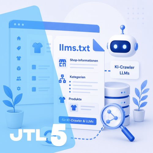 Automatische llms.txt für KI-Crawler und LLMs für JTL-Shop 5
